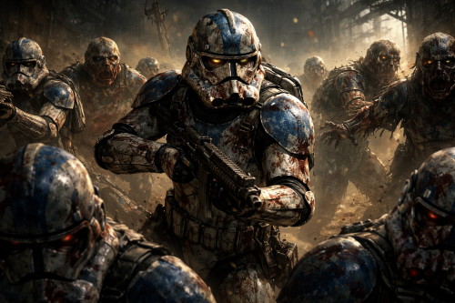 клоны 501 легиона напали на логово сепаратистов людей, но они не подозревали что они заражены неизвестным вирусом, который превратил их в зомби и теперь оставшиеся в живых клоны 501 легиона стараются просто выжить, теряя одного брата за другим